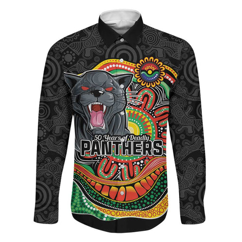 Custom Panthers Honouring First Nations Family Matching Mermaid Dress and Hawaiian Shirt NAIDOC 2026 Deadly 50 Years