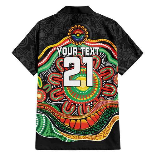 Custom Panthers Honouring First Nations Family Matching Puletasi and Hawaiian Shirt NAIDOC 2026 Deadly 50 Years