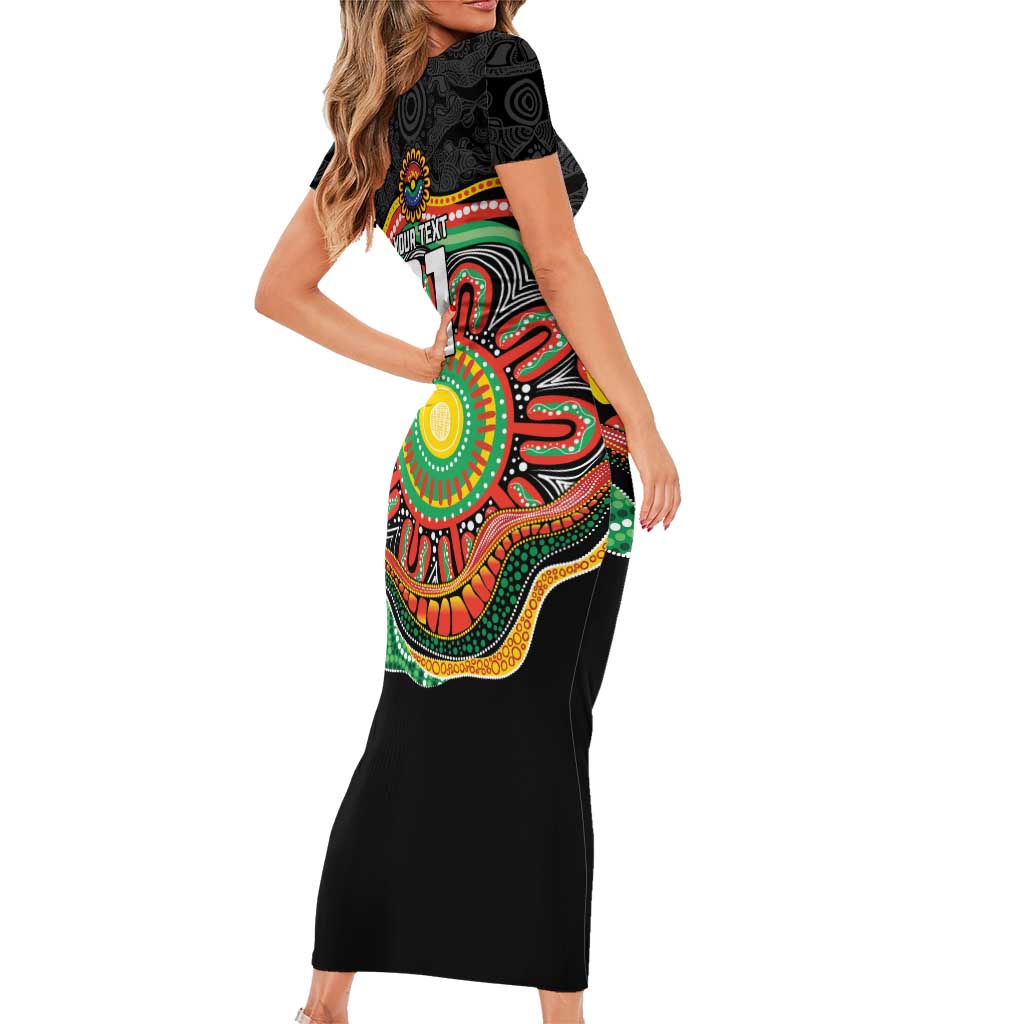 Custom Panthers Honouring First Nations Family Matching Short Sleeve Bodycon Dress and Hawaiian Shirt NAIDOC 2026 Deadly 50 Years