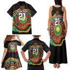 Custom Panthers Honouring First Nations Family Matching Tank Maxi Dress and Hawaiian Shirt NAIDOC 2026 Deadly 50 Years