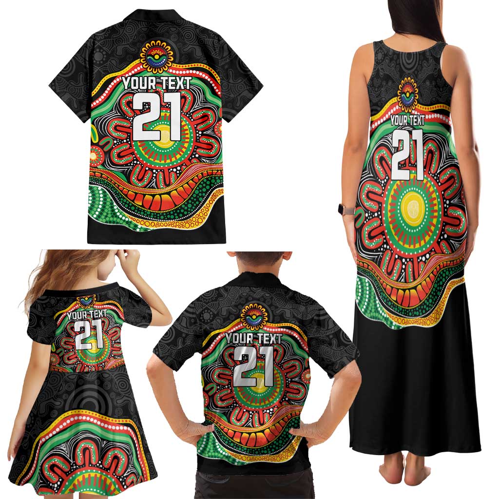 Custom Panthers Honouring First Nations Family Matching Tank Maxi Dress and Hawaiian Shirt NAIDOC 2026 Deadly 50 Years