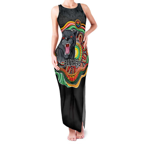 Custom Panthers Honouring First Nations Family Matching Tank Maxi Dress and Hawaiian Shirt NAIDOC 2026 Deadly 50 Years