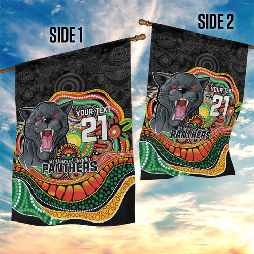 Custom Panthers Honouring First Nations Garden Flag NAIDOC 2026 Deadly 50 Years