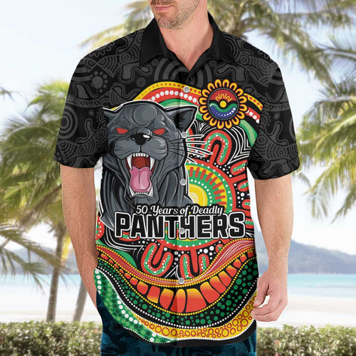 Custom Panthers Honouring First Nations Hawaiian Shirt NAIDOC 2026 Deadly 50 Years