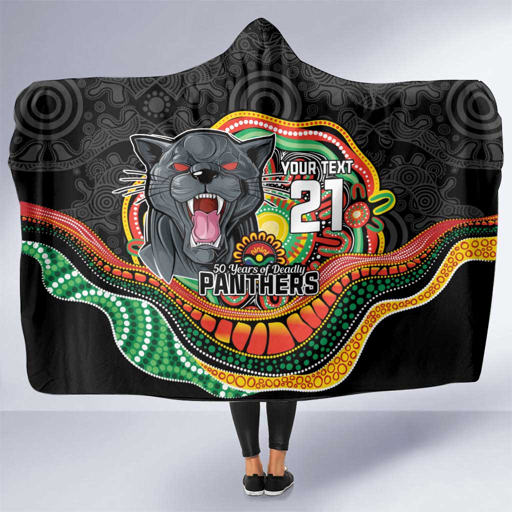 Custom Panthers Honouring First Nations Hooded Blanket NAIDOC 2026 Deadly 50 Years