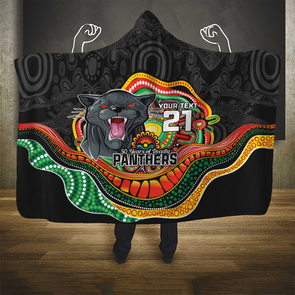 Custom Panthers Honouring First Nations Hooded Blanket NAIDOC 2026 Deadly 50 Years