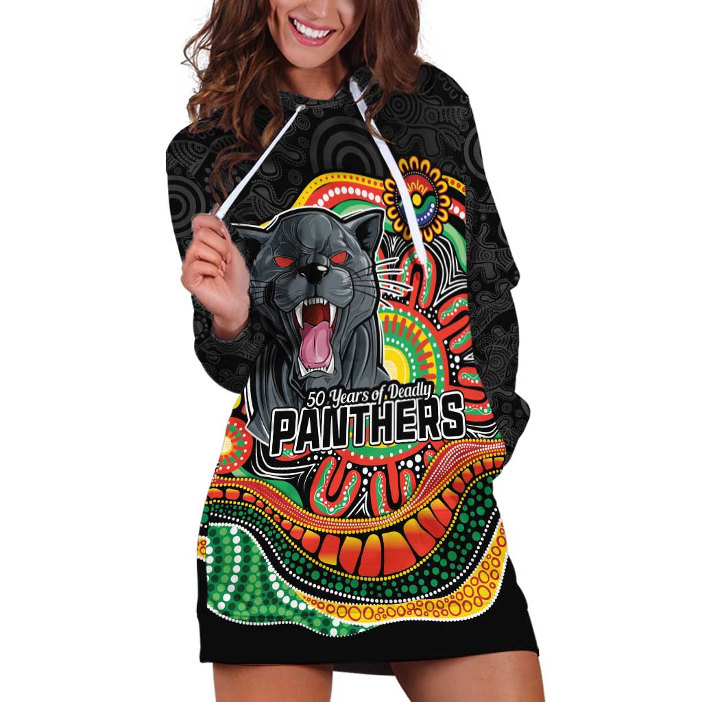 Custom Panthers Honouring First Nations Hoodie Dress NAIDOC 2026 Deadly 50 Years