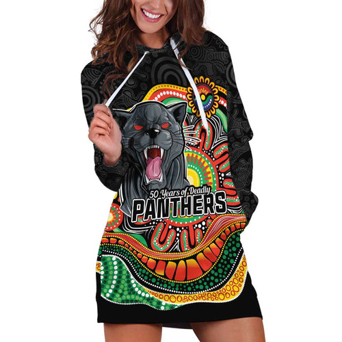 Custom Panthers Honouring First Nations Hoodie Dress NAIDOC 2026 Deadly 50 Years