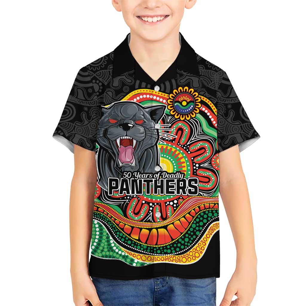 Custom Panthers Honouring First Nations Kid Hawaiian Shirt NAIDOC 2026 Deadly 50 Years