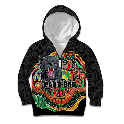 Custom Panthers Honouring First Nations Kid Hoodie NAIDOC 2026 Deadly 50 Years