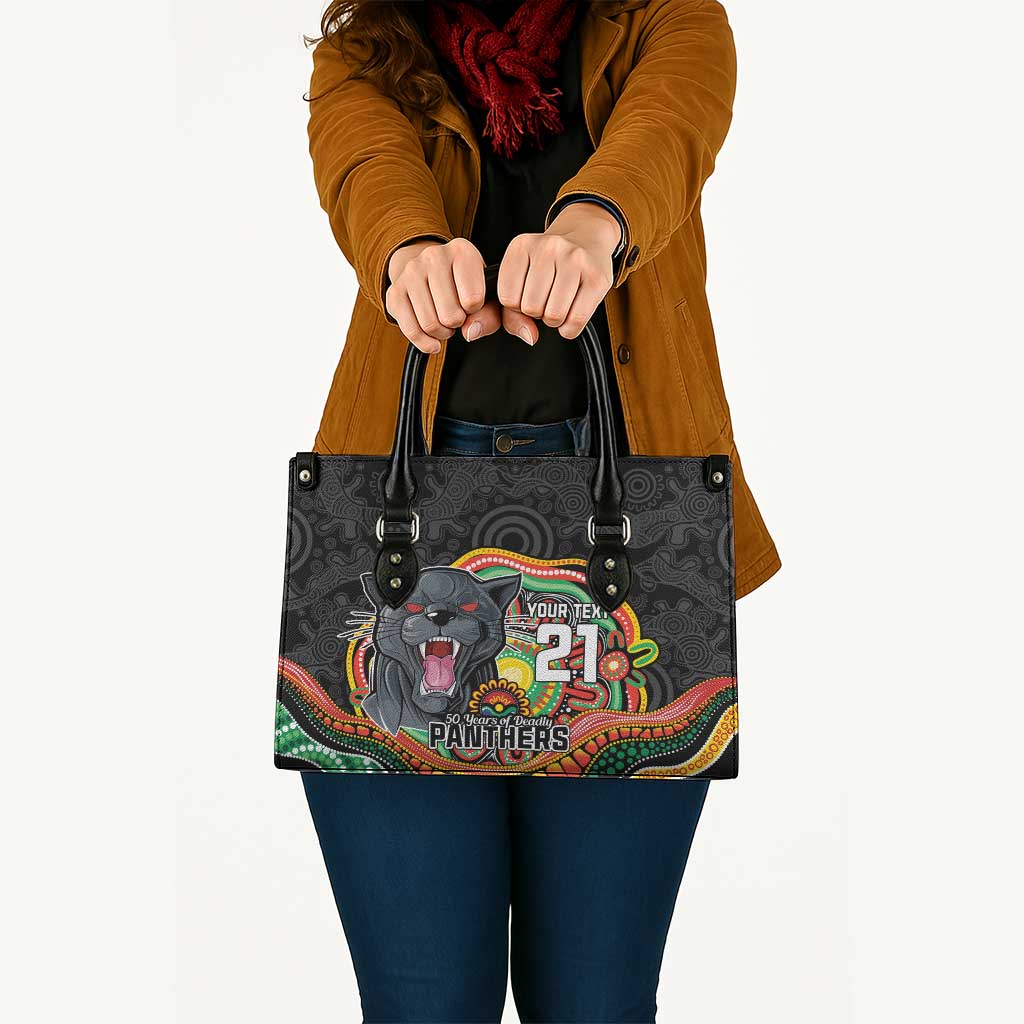 Custom Panthers Honouring First Nations Leather Bag NAIDOC 2026 Deadly 50 Years