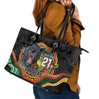 Custom Panthers Honouring First Nations Leather Tote Bag NAIDOC 2026 Deadly 50 Years