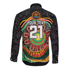 Custom Panthers Honouring First Nations Long Sleeve Button Shirt NAIDOC 2026 Deadly 50 Years