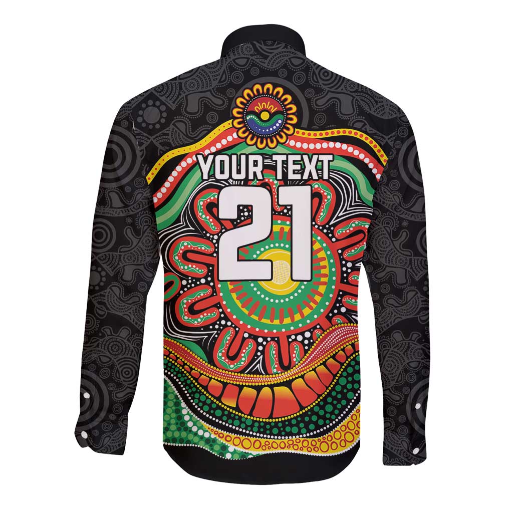 Custom Panthers Honouring First Nations Long Sleeve Button Shirt NAIDOC 2026 Deadly 50 Years