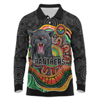Custom Panthers Honouring First Nations Long Sleeve Polo Shirt NAIDOC 2026 Deadly 50 Years