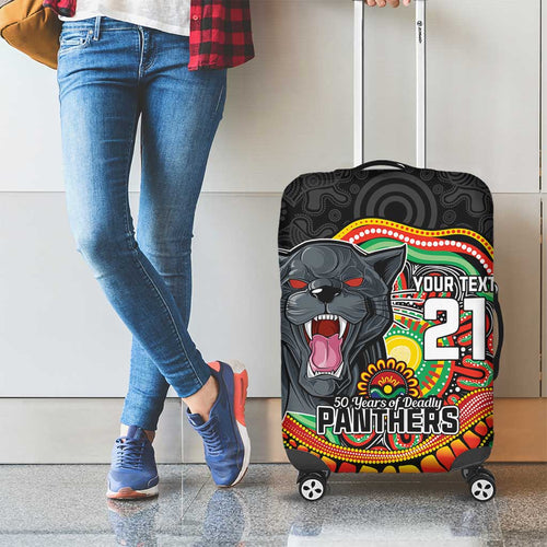 Custom Panthers Honouring First Nations Luggage Cover NAIDOC 2026 Deadly 50 Years