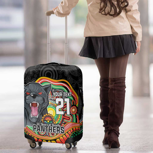 Custom Panthers Honouring First Nations Luggage Cover NAIDOC 2026 Deadly 50 Years