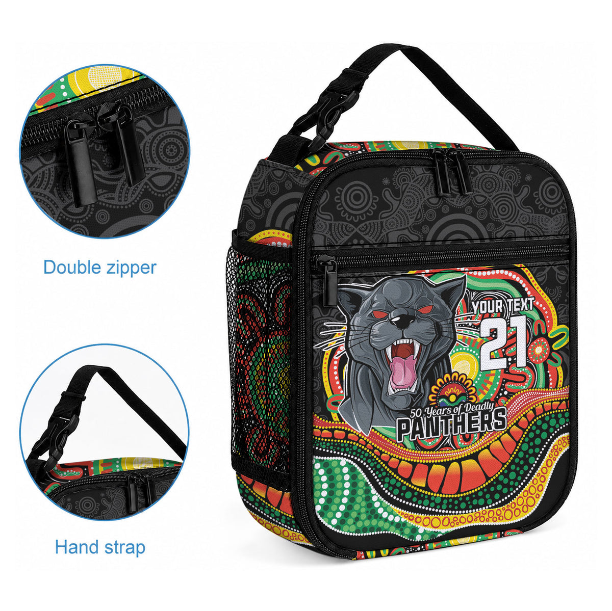 Custom Panthers Honouring First Nations Lunch Bag NAIDOC 2026 Deadly 50 Years