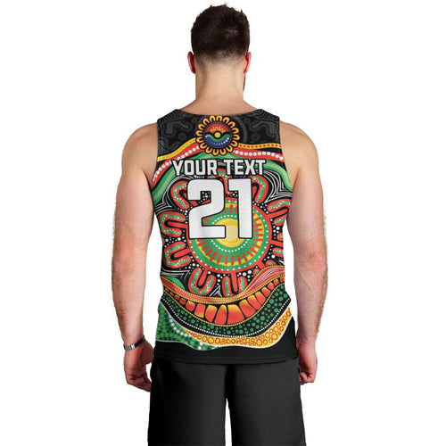 Custom Panthers Honouring First Nations Men Tank Top NAIDOC 2026 Deadly 50 Years
