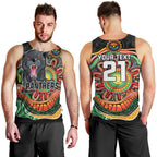 Custom Panthers Honouring First Nations Men Tank Top NAIDOC 2026 Deadly 50 Years