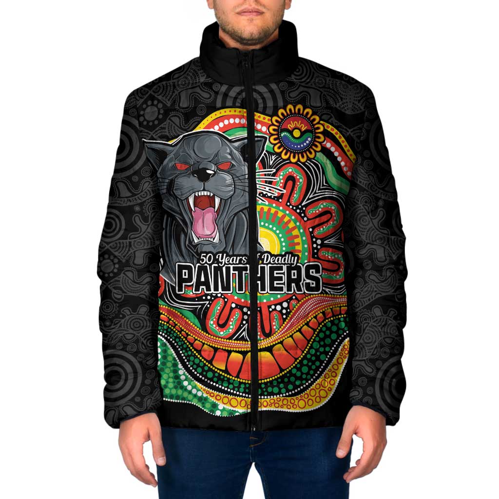 Custom Panthers Honouring First Nations Padded Jacket NAIDOC 2026 Deadly 50 Years