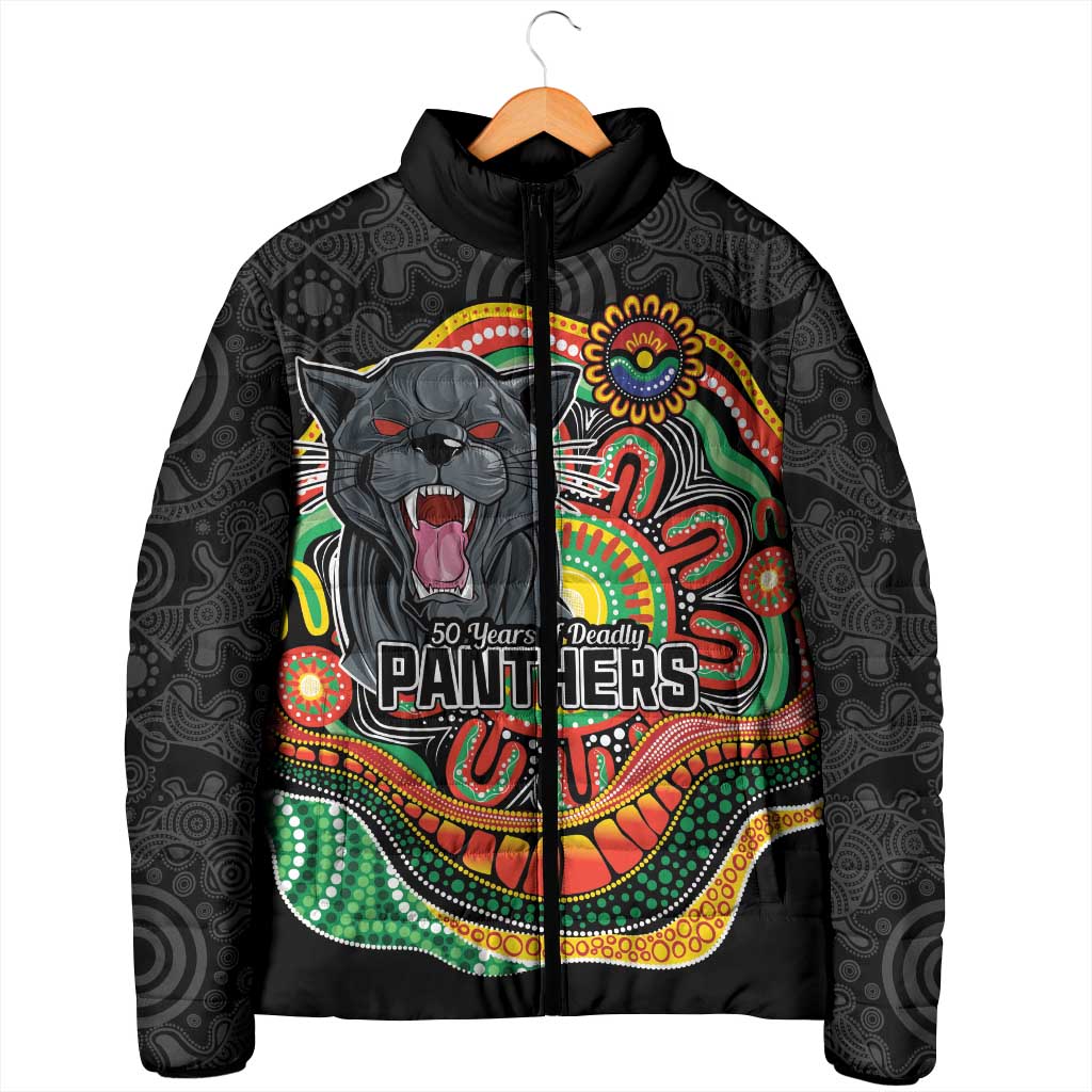 Custom Panthers Honouring First Nations Padded Jacket NAIDOC 2026 Deadly 50 Years