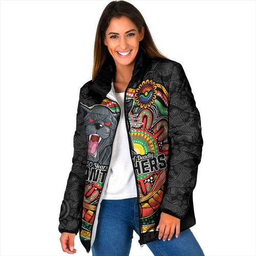 Custom Panthers Honouring First Nations Padded Jacket NAIDOC 2026 Deadly 50 Years