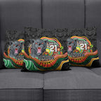 Custom Panthers Honouring First Nations Pillow Cover NAIDOC 2026 Deadly 50 Years