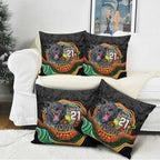 Custom Panthers Honouring First Nations Pillow Cover NAIDOC 2026 Deadly 50 Years