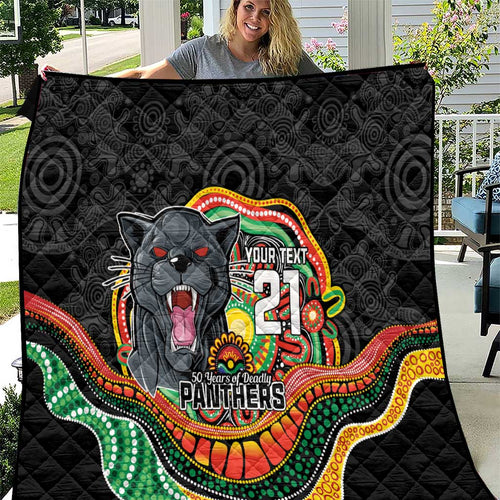 Custom Panthers Honouring First Nations Quilt NAIDOC 2026 Deadly 50 Years