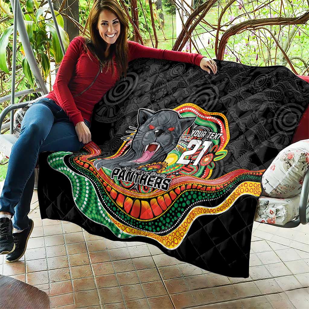 Custom Panthers Honouring First Nations Quilt NAIDOC 2026 Deadly 50 Years