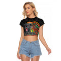 Custom Panthers Honouring First Nations Raglan Cropped T Shirt NAIDOC 2026 Deadly 50 Years