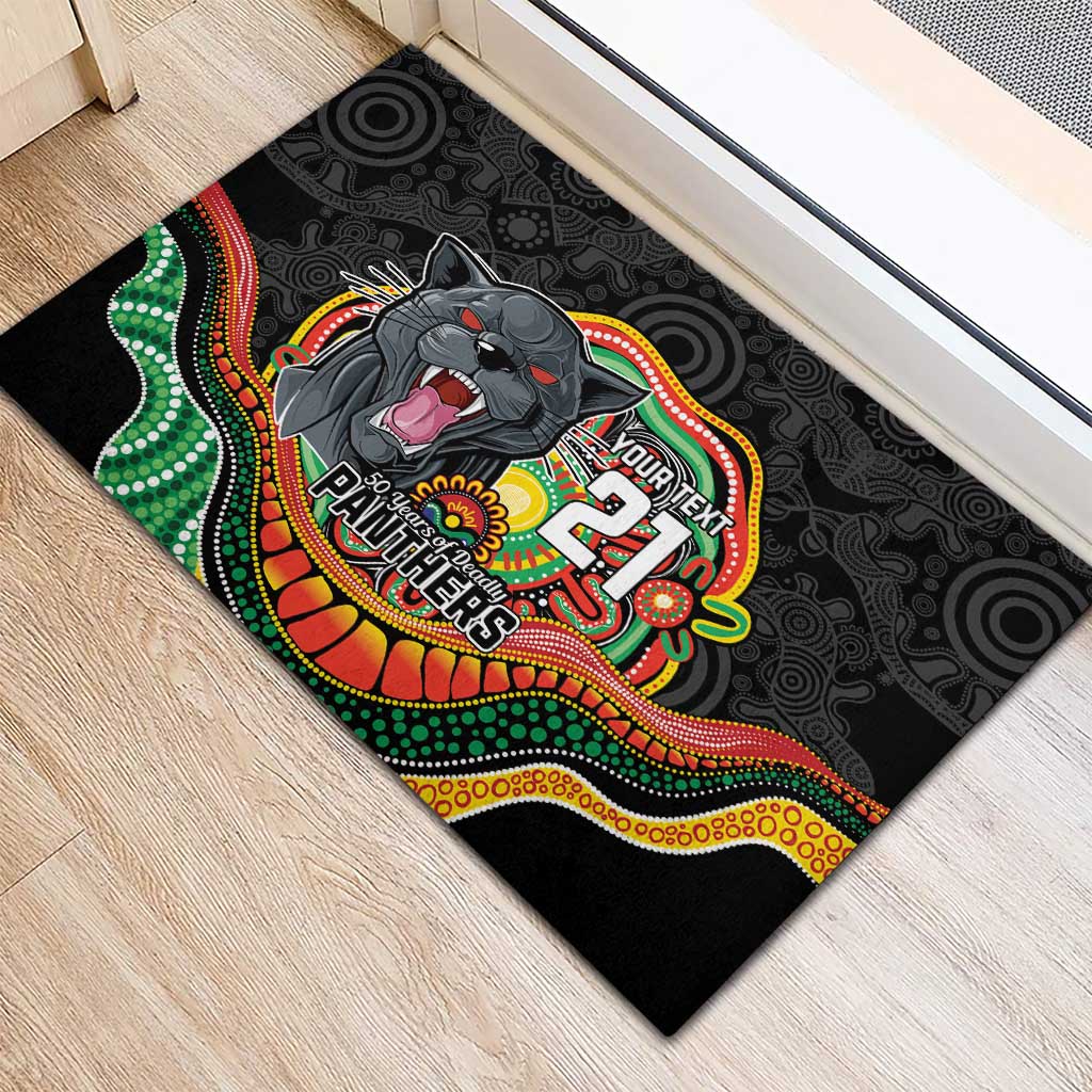 Custom Panthers Honouring First Nations Rubber Doormat NAIDOC 2026 Deadly 50 Years
