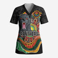 Custom Panthers Honouring First Nations Scrub Top NAIDOC 2026 Deadly 50 Years