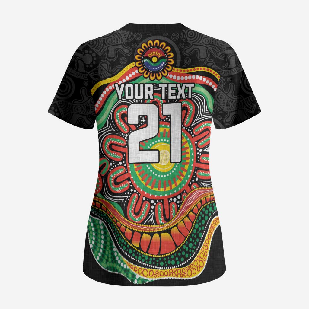 Custom Panthers Honouring First Nations Scrub Top NAIDOC 2026 Deadly 50 Years