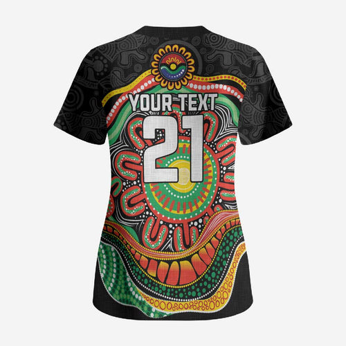 Custom Panthers Honouring First Nations Scrub Top NAIDOC 2026 Deadly 50 Years