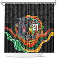 Custom Panthers Honouring First Nations Shower Curtain NAIDOC 2026 Deadly 50 Years