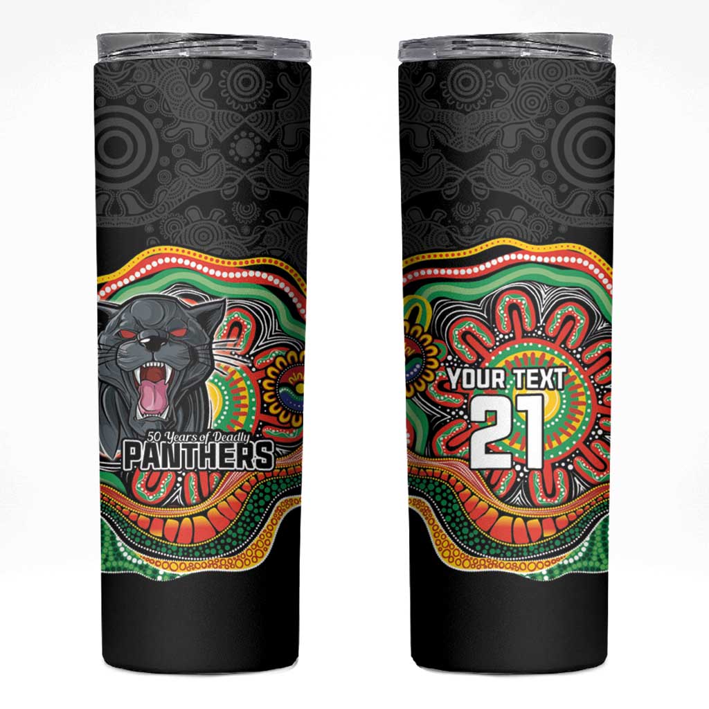 Custom Panthers Honouring First Nations Skinny Tumbler NAIDOC 2026 Deadly 50 Years