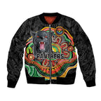 Custom Panthers Honouring First Nations Sleeve Zip Bomber Jacket NAIDOC 2026 Deadly 50 Years