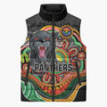Custom Panthers Honouring First Nations Sleeveless Puffer Jacket NAIDOC 2026 Deadly 50 Years