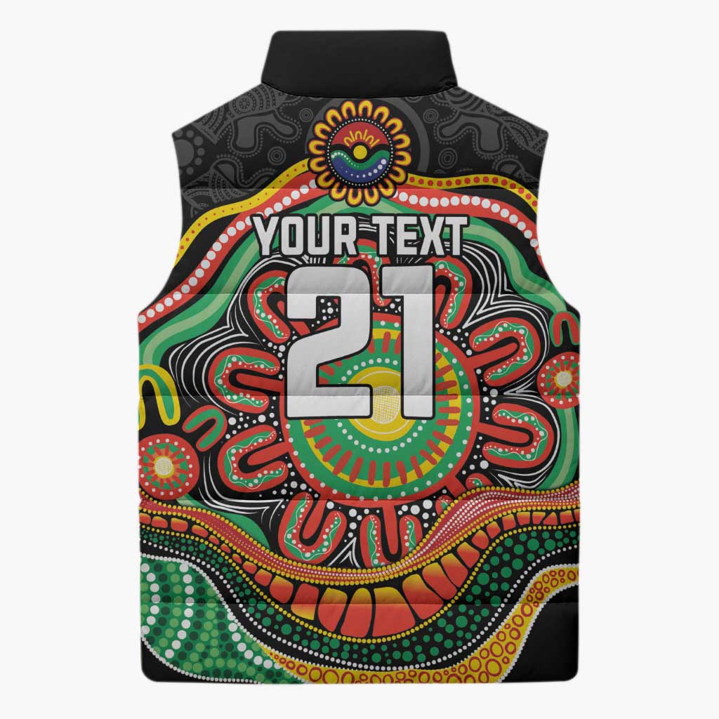 Custom Panthers Honouring First Nations Sleeveless Puffer Jacket NAIDOC 2026 Deadly 50 Years