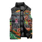Custom Panthers Honouring First Nations Sleeveless Puffer Jacket NAIDOC 2026 Deadly 50 Years