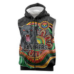 Custom Panthers Honouring First Nations Sleeveless Zip Hoodie NAIDOC 2026 Deadly 50 Years
