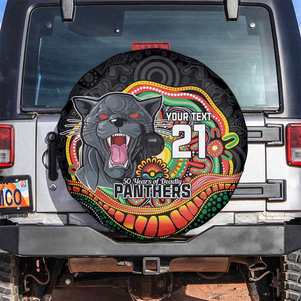 Custom Panthers Honouring First Nations Spare Tire Cover NAIDOC 2026 Deadly 50 Years