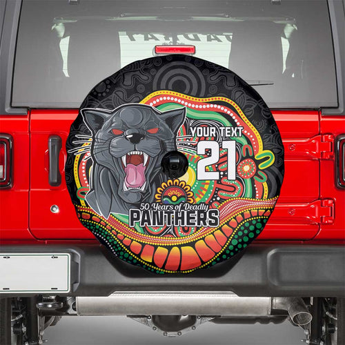 Custom Panthers Honouring First Nations Spare Tire Cover NAIDOC 2026 Deadly 50 Years