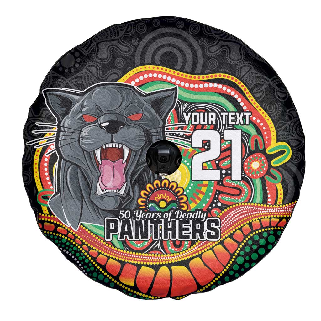 Custom Panthers Honouring First Nations Spare Tire Cover NAIDOC 2026 Deadly 50 Years