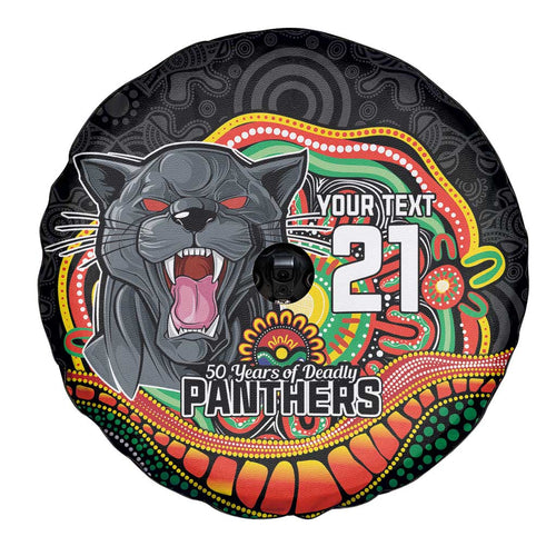 Custom Panthers Honouring First Nations Spare Tire Cover NAIDOC 2026 Deadly 50 Years