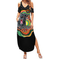 Custom Panthers Honouring First Nations Summer Maxi Dress NAIDOC 2026 Deadly 50 Years