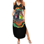 Custom Panthers Honouring First Nations Summer Maxi Dress NAIDOC 2026 Deadly 50 Years