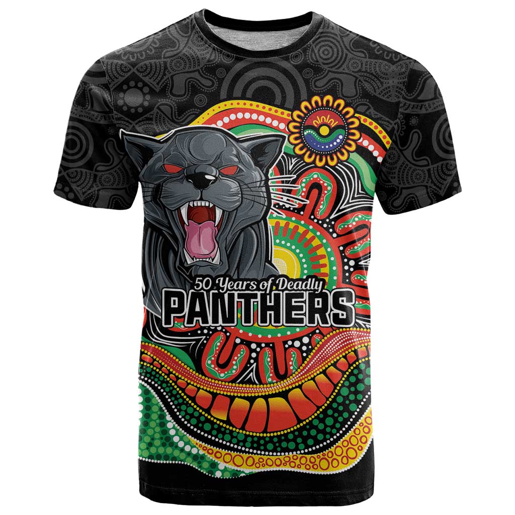 Custom Panthers Honouring First Nations T Shirt NAIDOC 2026 Deadly 50 Years